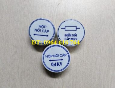 Mốc sứ cảnh báo hộp nối cáp